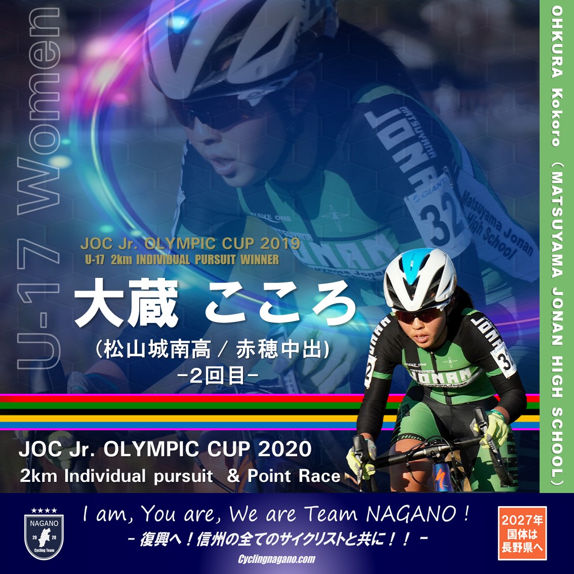 結果〕2020年「JOCジュニアオリンピックカップトラック競技」長野県